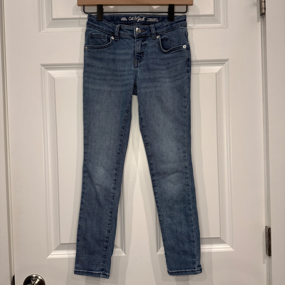 Cat & Jack‎ Kids Skinny Jeans Ultimate Stretch Blue Denim Size 10